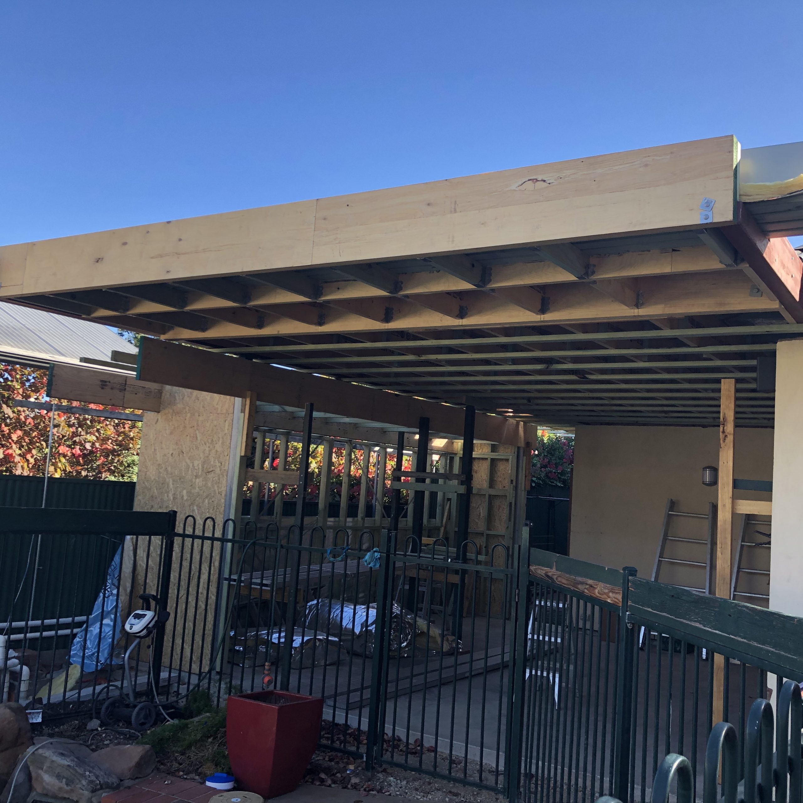 outdoor room framing