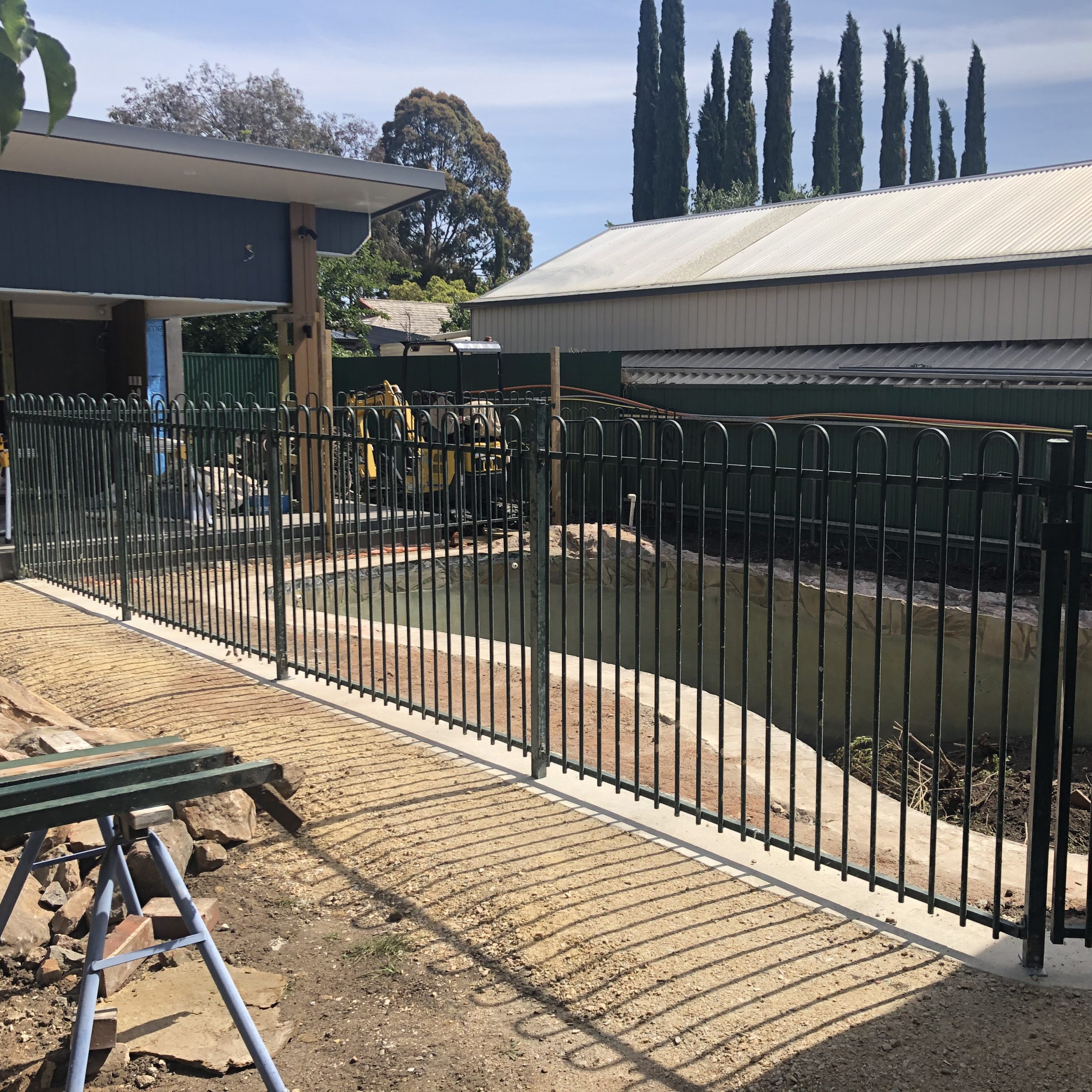 pool area progress photo