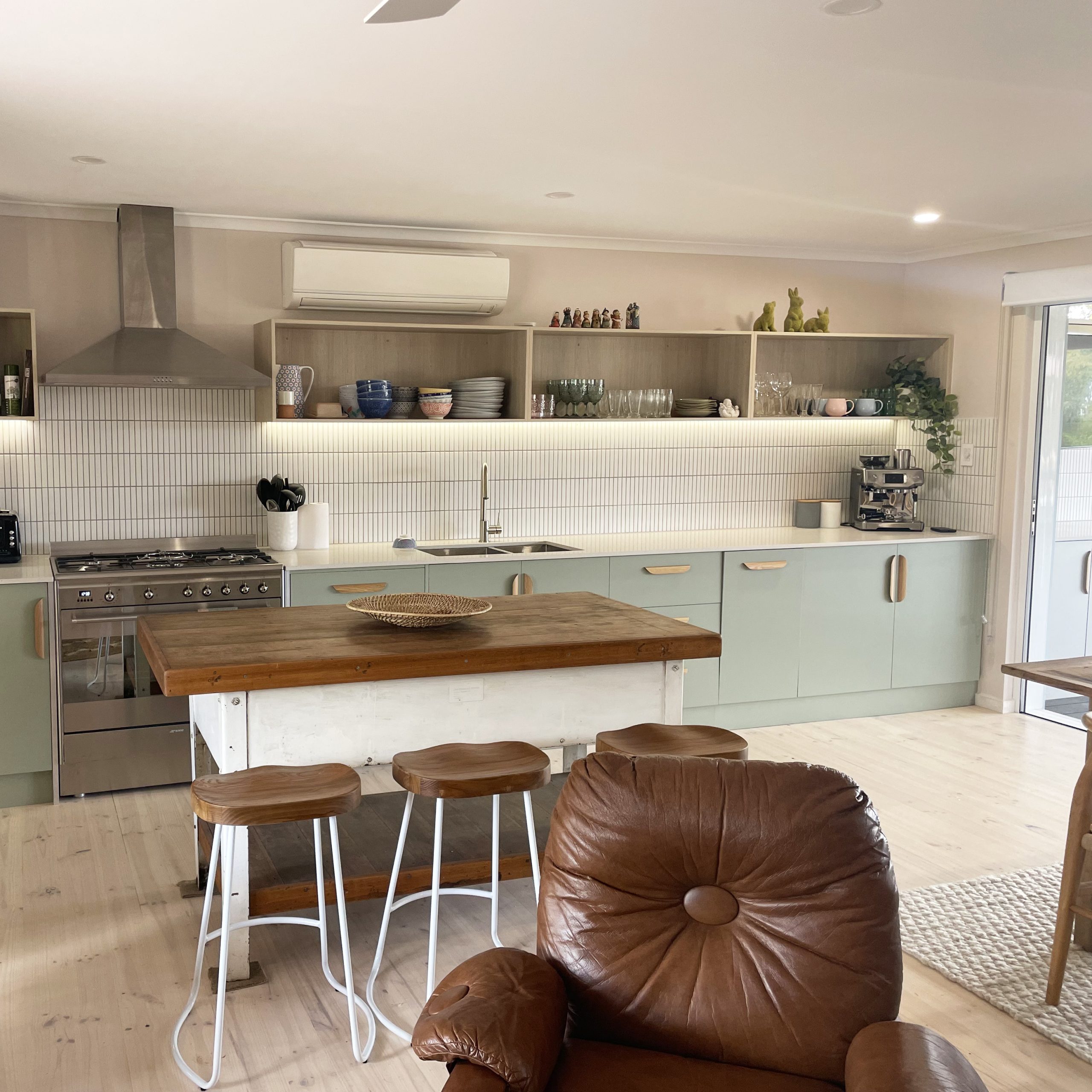 completed dining and kitchen area