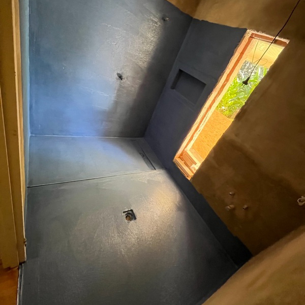 bathroom coated water prep